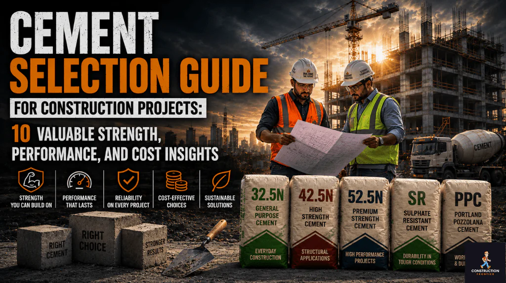 Cement Selection Guide for Construction Projects 10 Valuable Strength, Performance, and Cost Insights