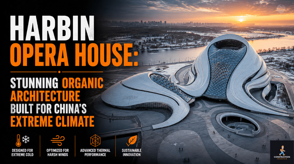 Harbin Opera House Stunning Organic Architecture Built for China's Extreme Climate