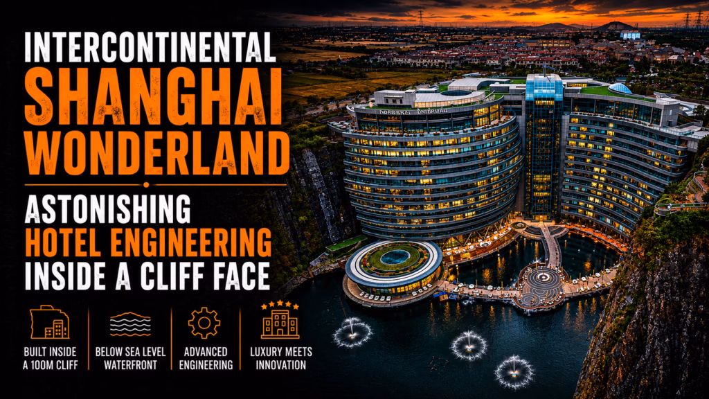 InterContinental Shanghai Wonderland: Astonishing Hotel Engineering Inside a Cliff Face