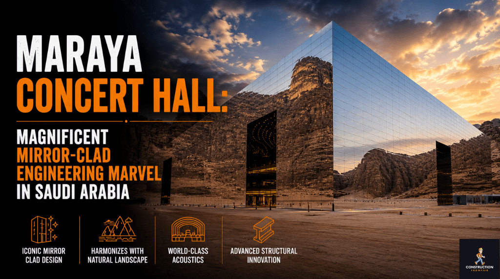 Maraya Concert Hall Magnificent Mirror-Clad Engineering Marvel in Saudi Arabia