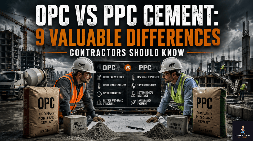 OPC vs PPC Cement 9 Essential Differences Contractors Should Know