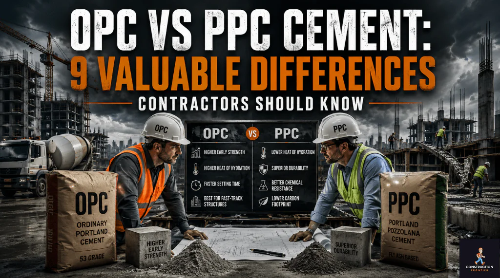 OPC vs PPC Cement 9 Essential Differences Contractors Should Know