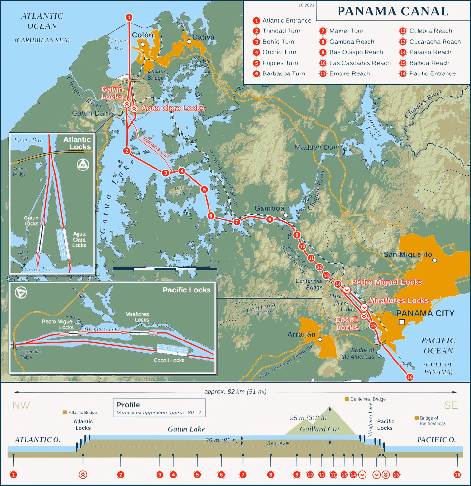 Case Study 1 Megaproject Lessons Learned: Panama Canal Third Set of Locks Map
