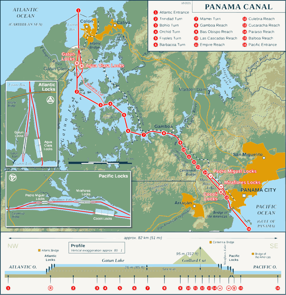 Case Study 1 Megaproject Lessons Learned: Panama Canal Third Set of Locks Map