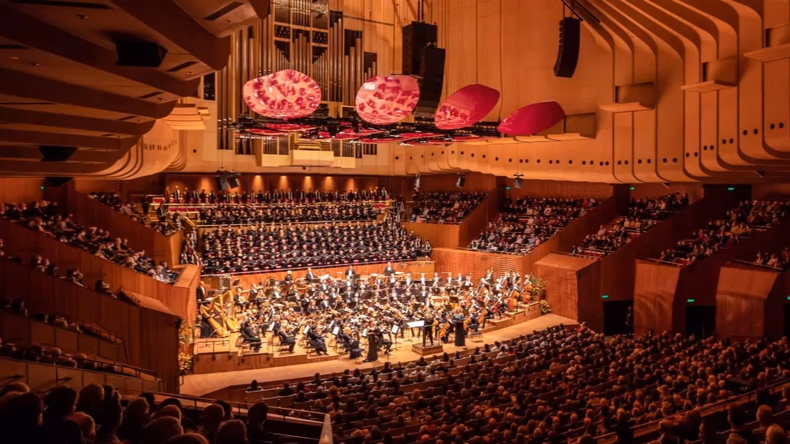The Sydney Opera House conert hall.