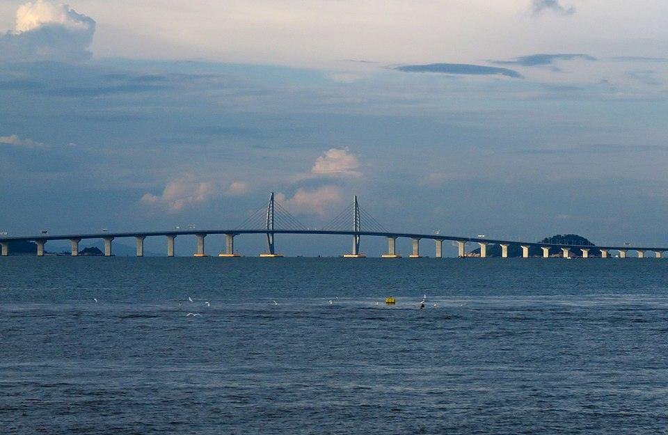 The Hong Kong-Zhuhai-Macau Bridge.