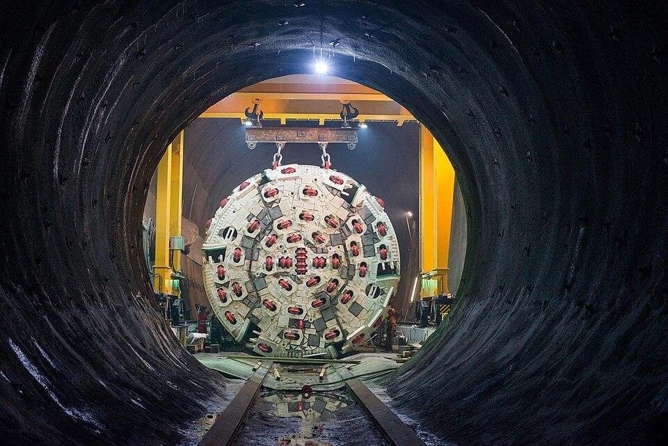 The Brenner Base Tunnel linking Austria and Italy. 