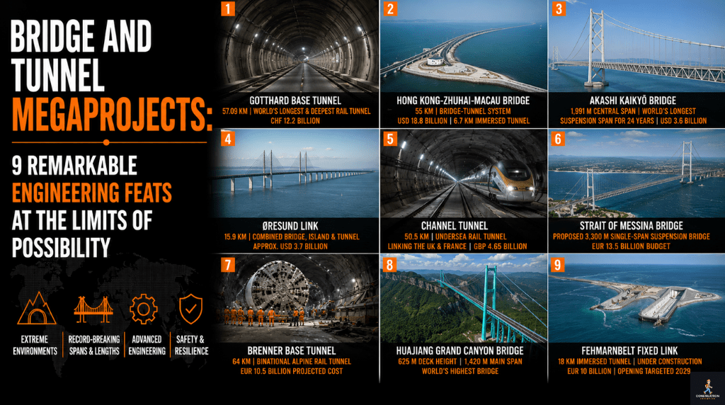 Bridge and Tunnel Megaprojects: 9 Remarkable Engineering Feats at the Limits of Possibility