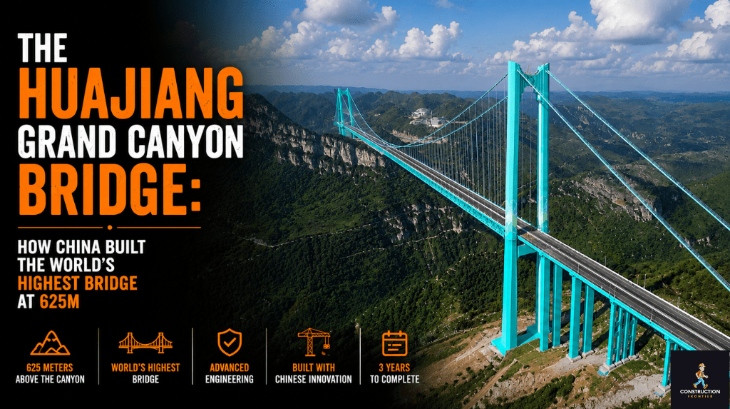Huajiang Grand Canyon Bridge: Engineering the World's Highest Bridge in China's Guizhou Province
