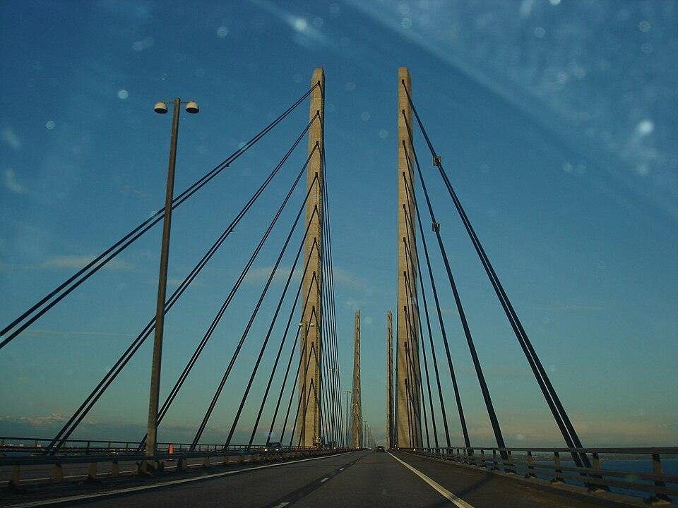 The Øresund Bridge cable-stayed main span.