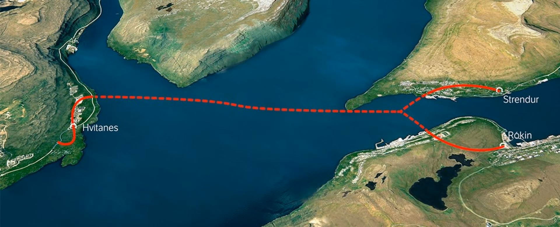 The Eysturoy Tunnel location plan.