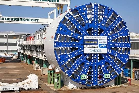 Tunnel Boring Machine “Chessie" used in the Chesapeake Bay Bridge-Tunnel expansion.