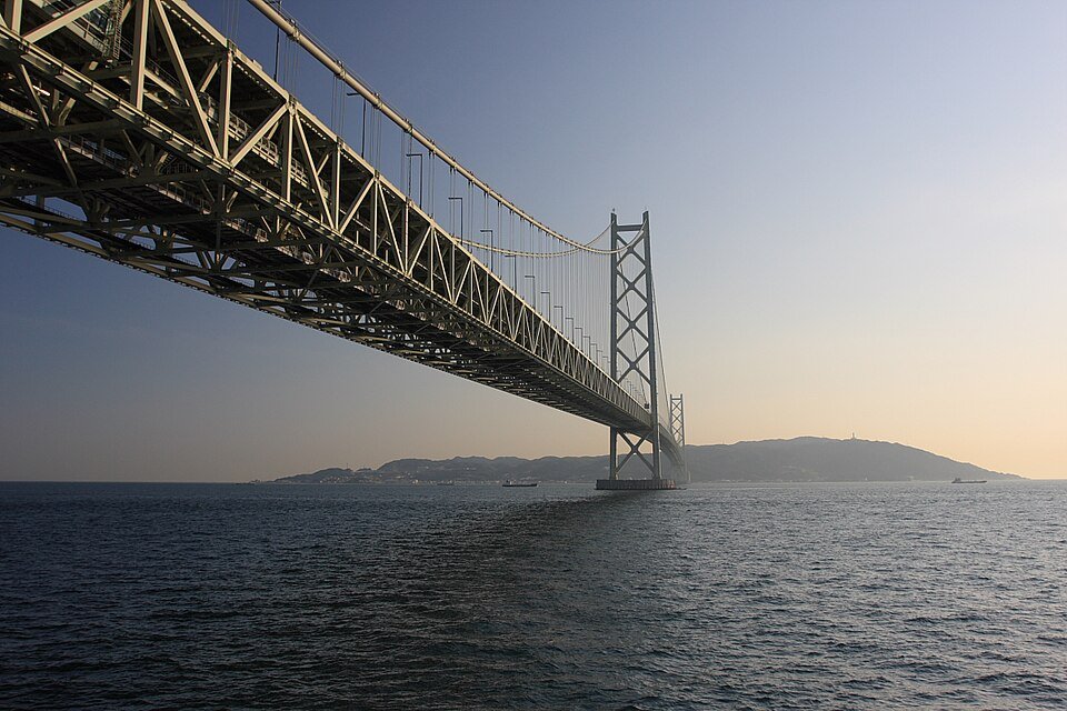The Akashi Kaikyo Bridge in Japan.