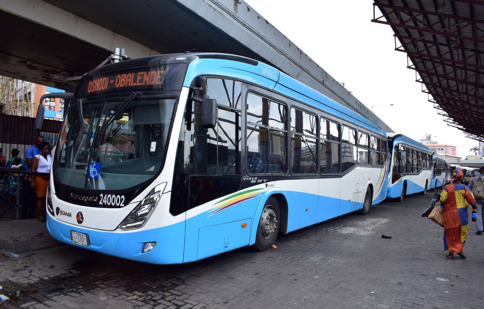 Lagos Obalende BRT station, Nigeria.