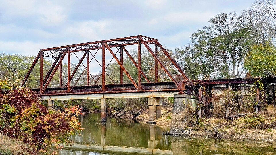 Howe Truss Train Trestle Jefferson, Texas.