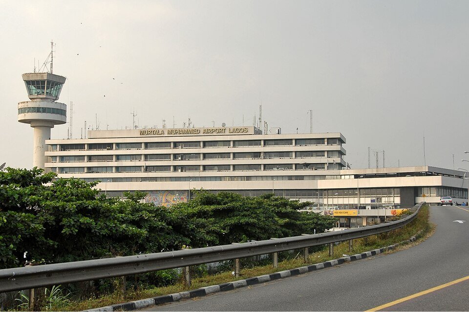 Murtala Muhammed International Airport in Lagos.