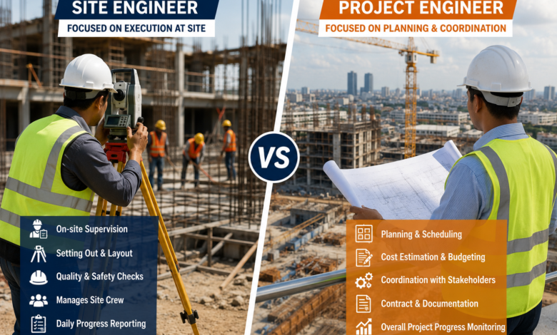 Site Engineer vs Project Engineer